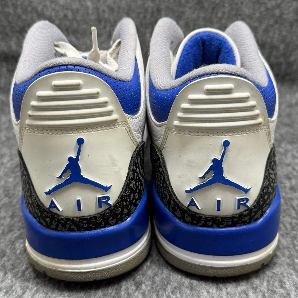 Nike Air Jordan 3 Retro Wizards True Blue White CT8532-148 Men's Size 12